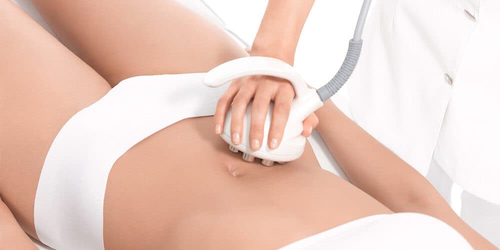 Body contouring treatment on the midsection